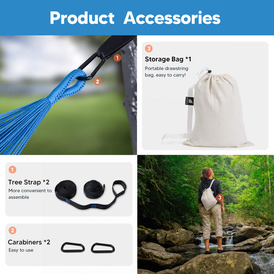 camping hammock#color_blue