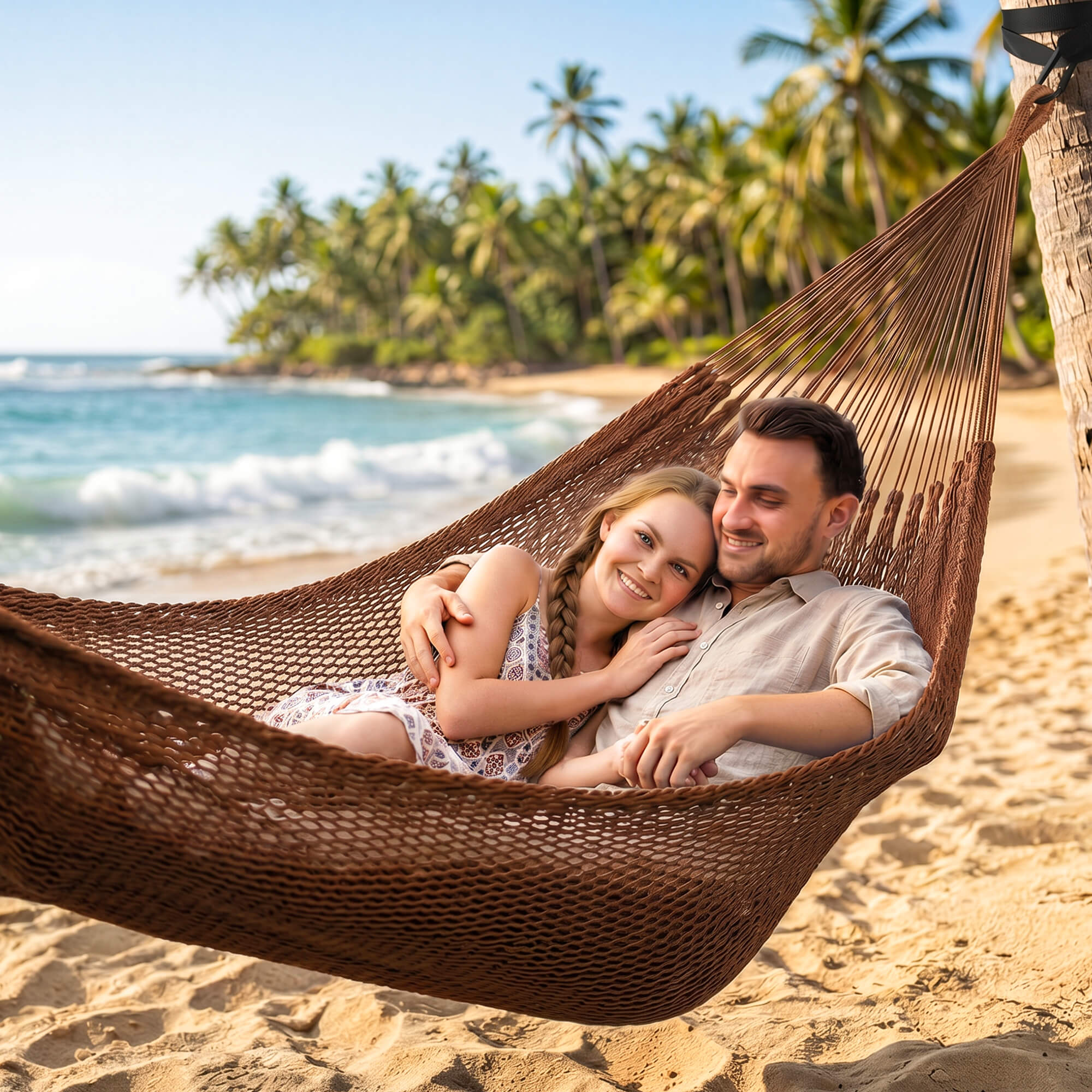 camping hammock#color_brown