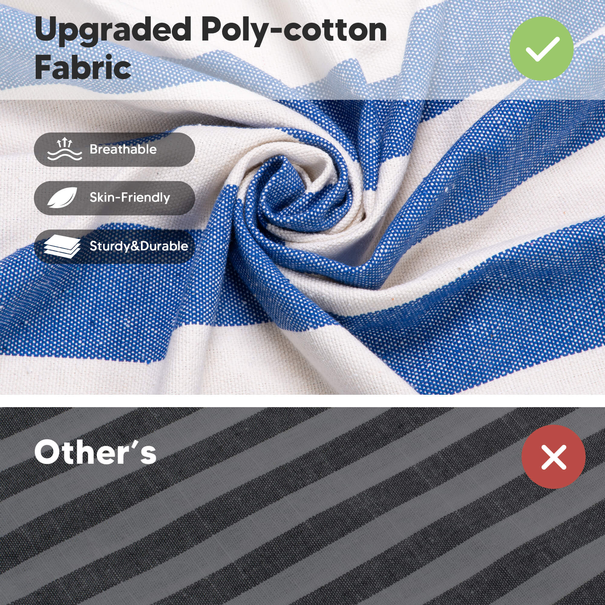 canping hammocks#color_blue-white-stripes