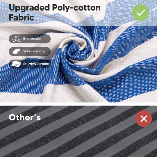 canping hammocks#color_blue-white-stripes