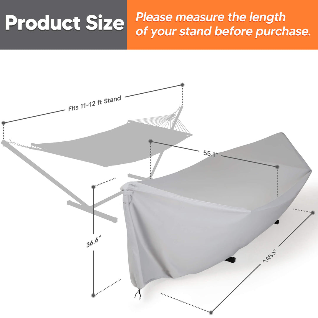 SUNCREAT Hammock Cover#size_11-12ft#color_gray