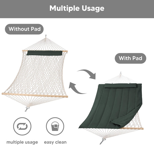 SUNCREAT-2-Layer-Cotton-Rope-Hammock#color_green-gray
