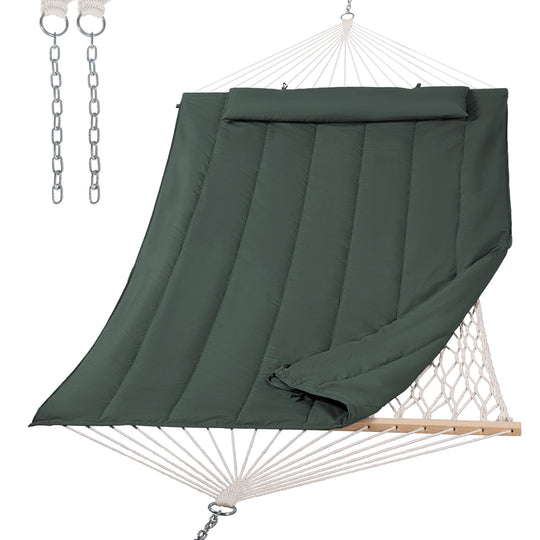 SUNCREAT-2-Layer-Cotton-Rope-Hammock#color_green-gray