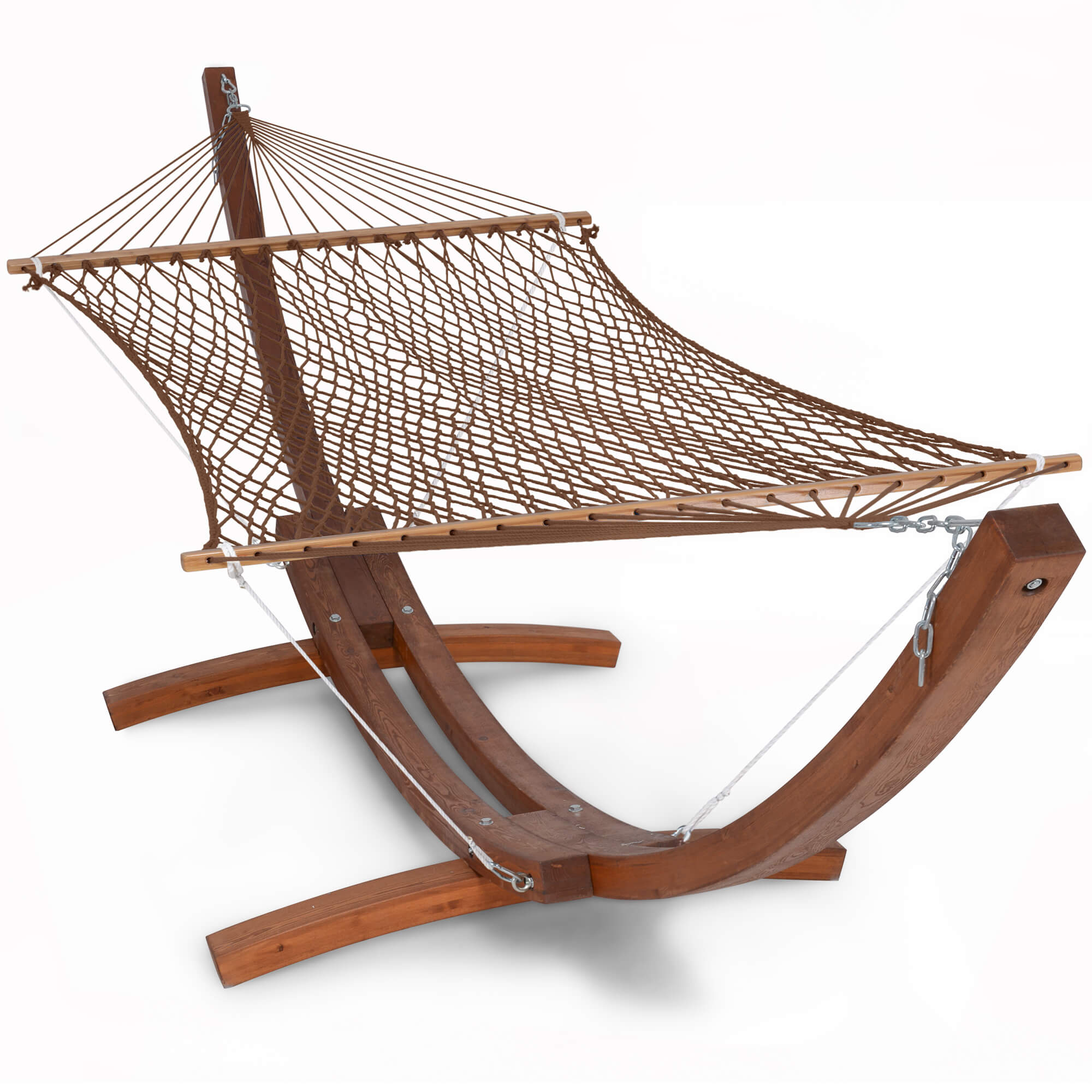 Standing Rope Stand Freestanding Cotton Rope Hammock and 14ft Wooden Stand, 475 lbs | SUNC ...