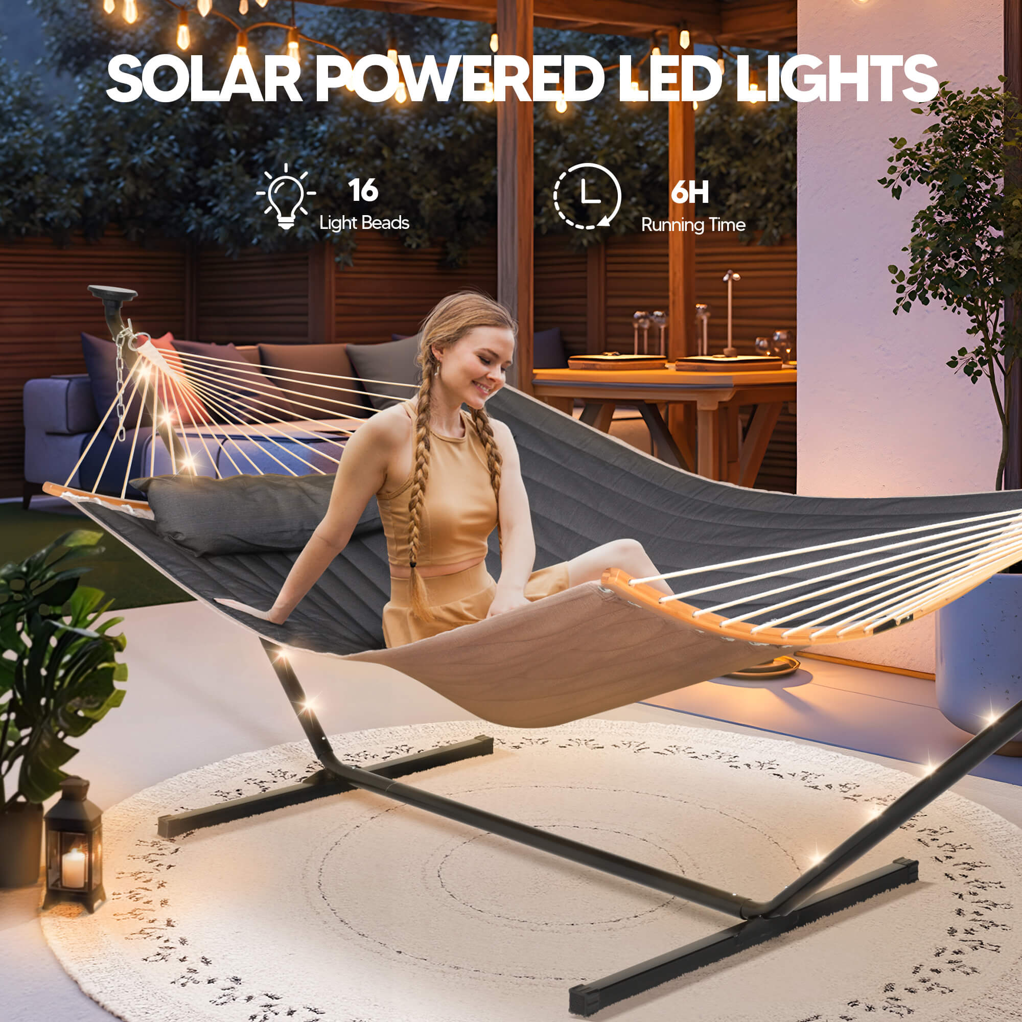 double hammock with stand  #color_dark-gray#options_combo-cover-$215.99-save-40%