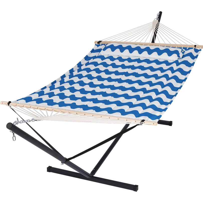 SUNCREAT-Double-Hammock-with-Stand-Blue-Waves#color_blue-waves