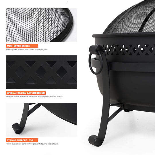 Outdoor-Bonfire-Wood-Burning-Fire-Pit-with-Grill-and-Fireplace-Poker#size_40-inch