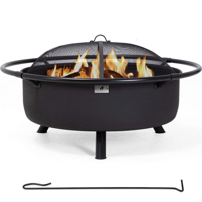 Outdoor-Bonfire-Wood-Burning-Fire-Pit#size_42-inch-black