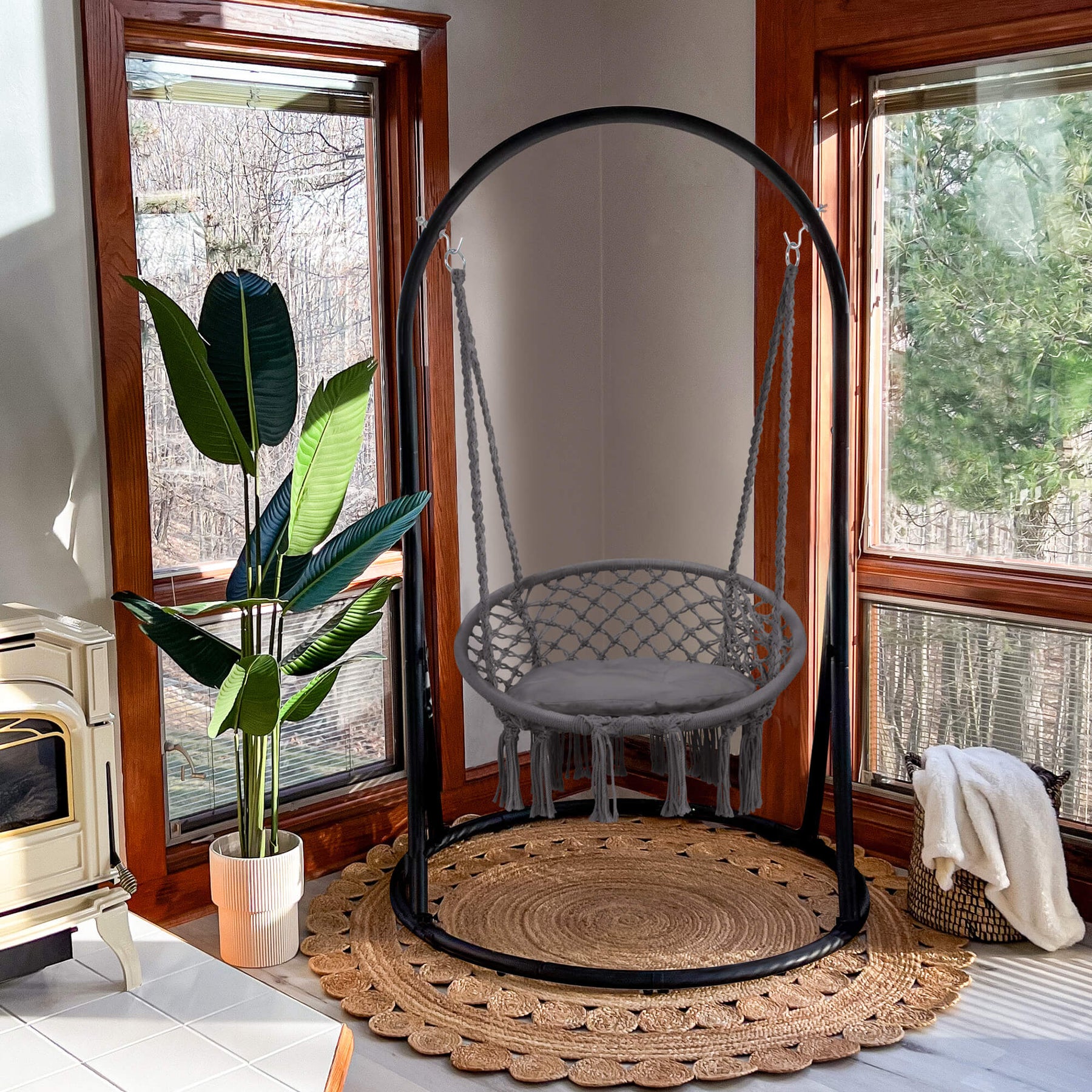 330 lbs Hammock Chair with Stand Included, Patent Pending | SUNCREAT ...