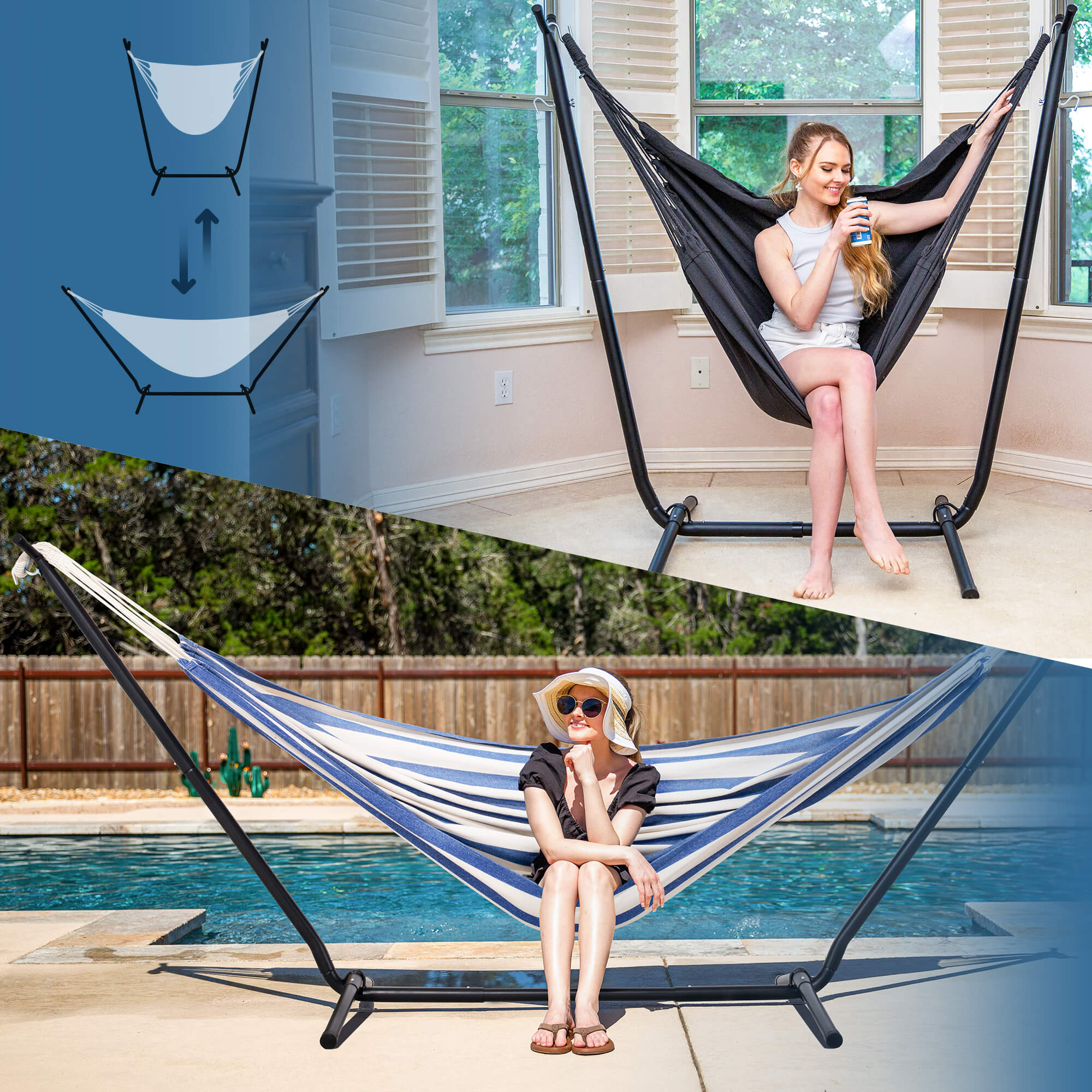 SUNCREAT-2-in-1 Heavy-Duty-2-Person-Hammock-with-Stand#color_blue-white-stripes