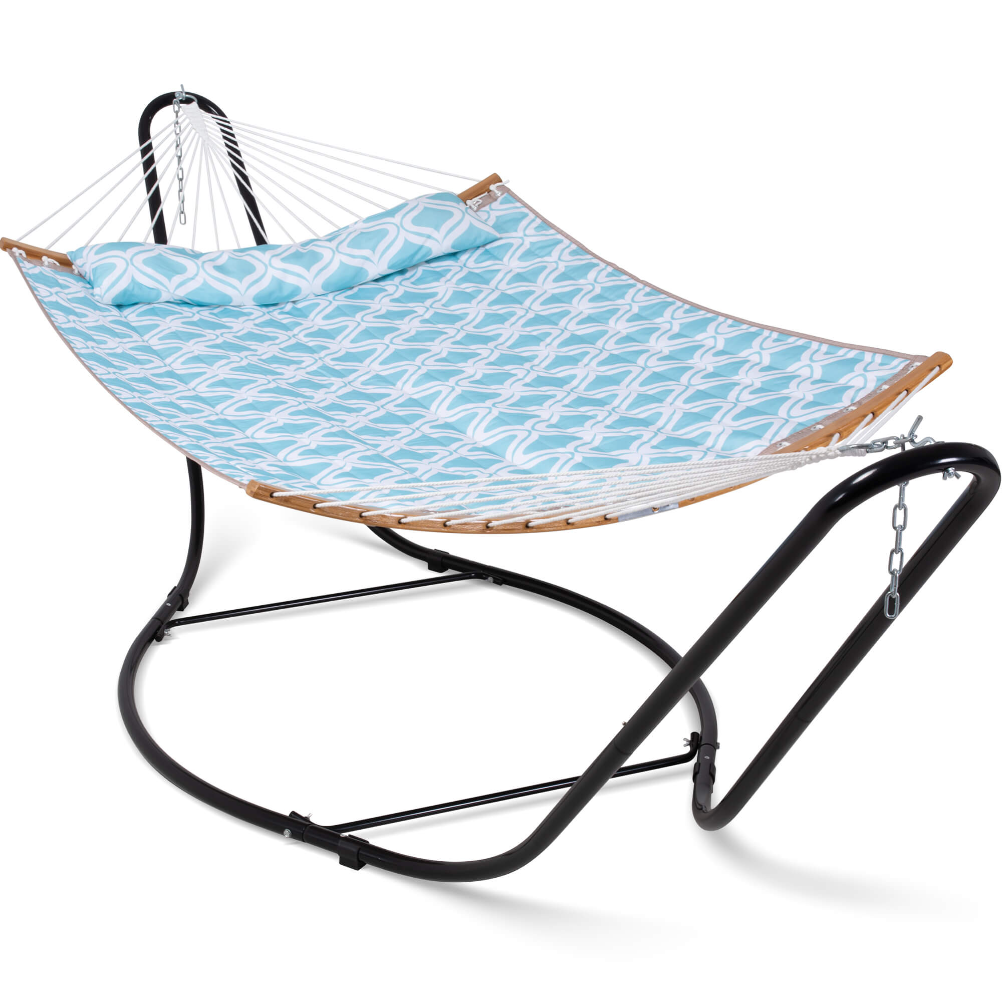 Outdoor-Heavy-Duty-Hammock-with-Stand#color_green-drops