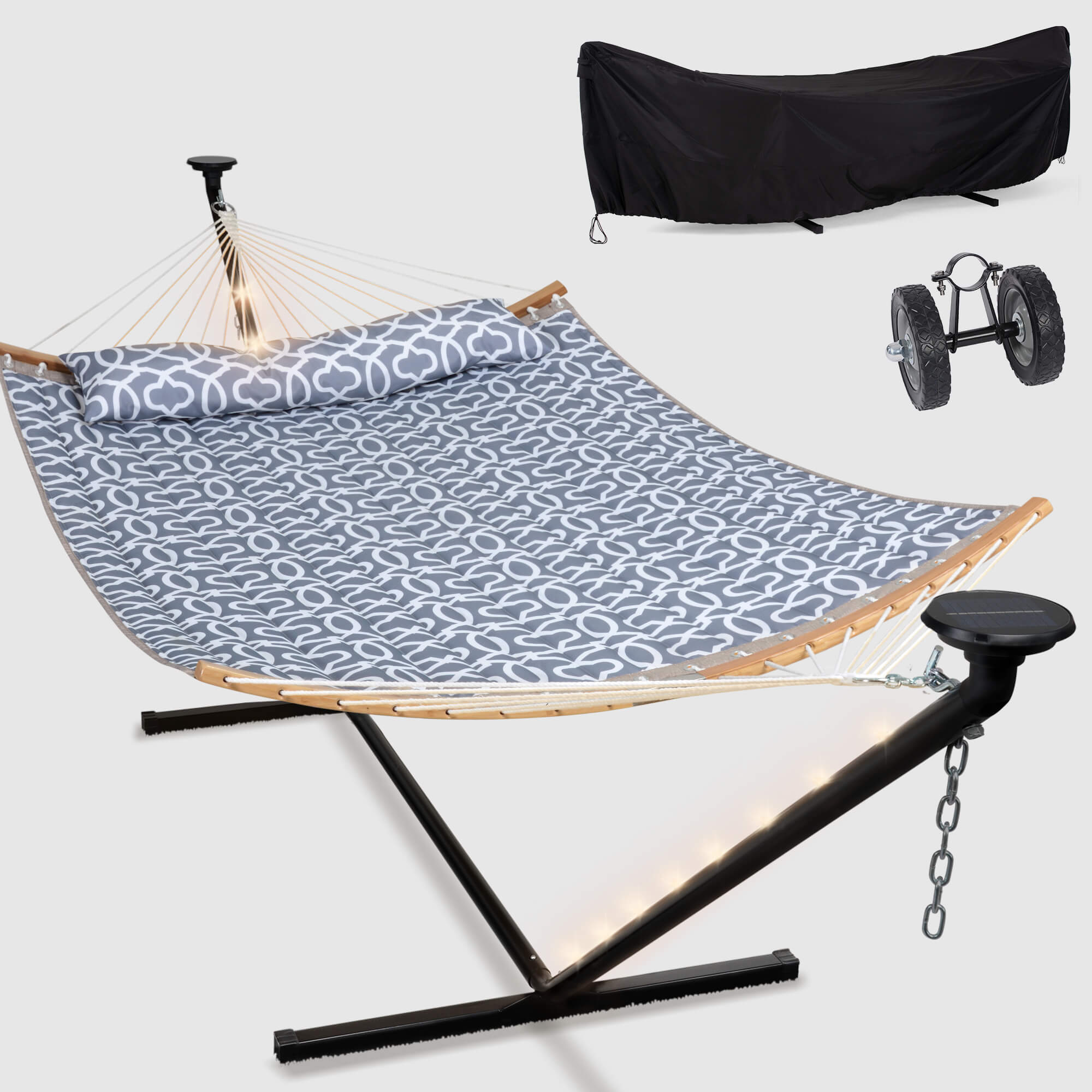 double hammock with stand  #color_gray-pattern#options_combo-cover-wheel-$244.99-save-40%