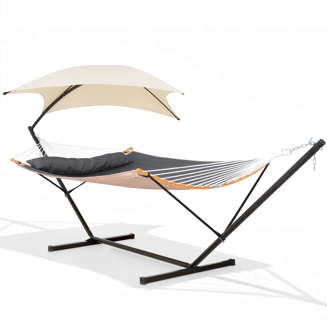 hammock with stand and sunshade#color-c_dark-gray