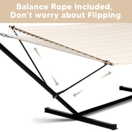 hammock with stand#color_beige