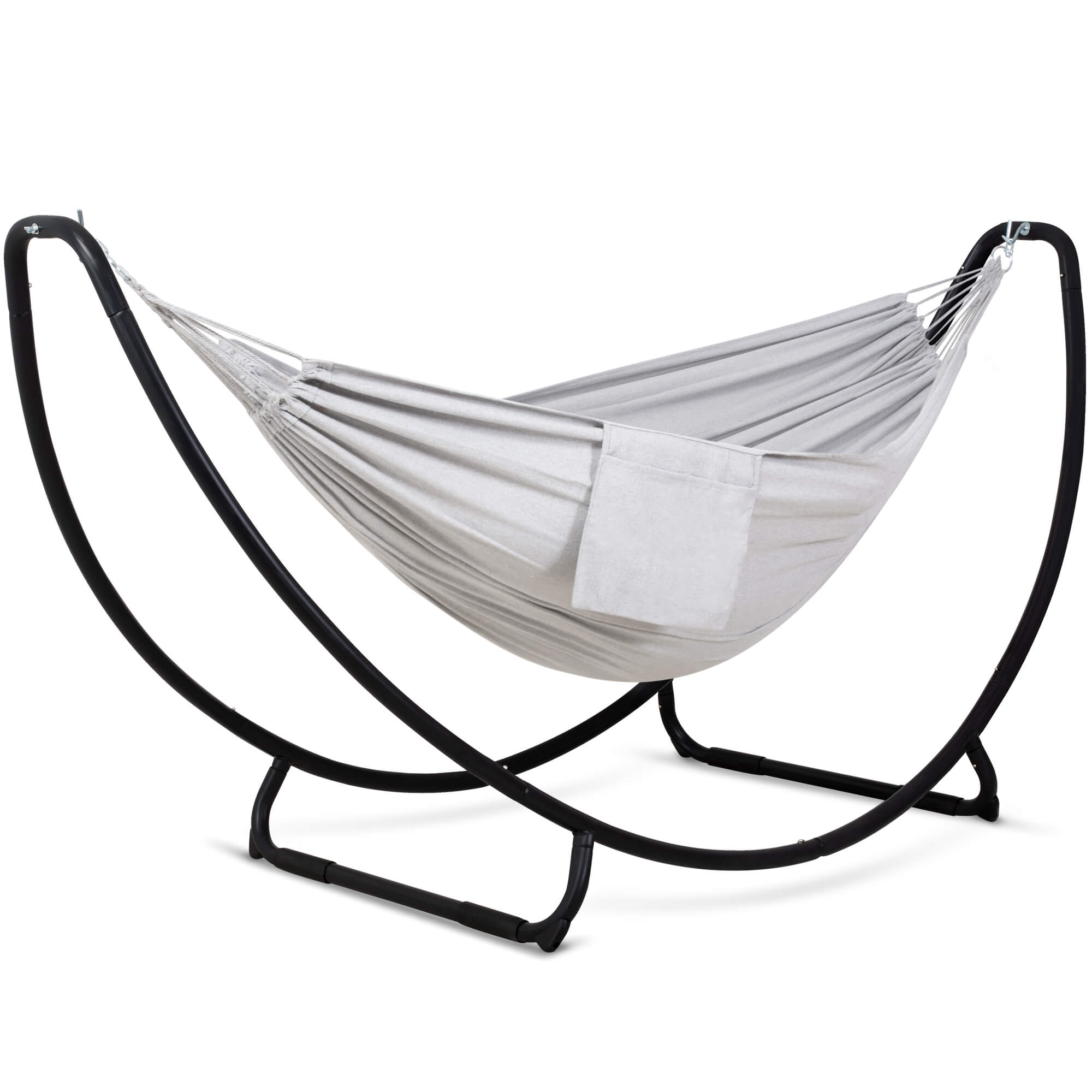 hammock with stand#color_light-gray