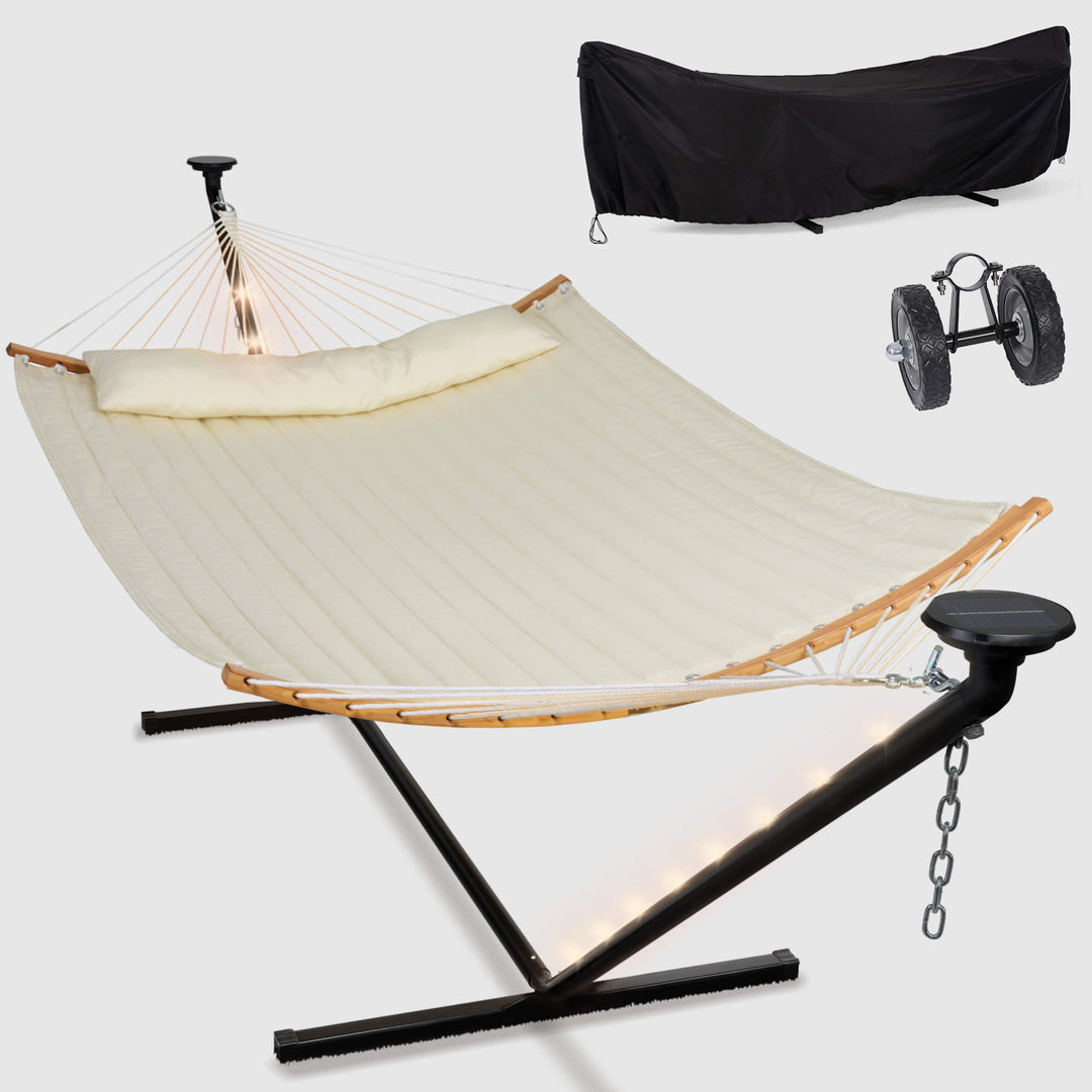 double hammock with stand  #color_beige#options_combo-cover-wheel-$244.99-save-40%