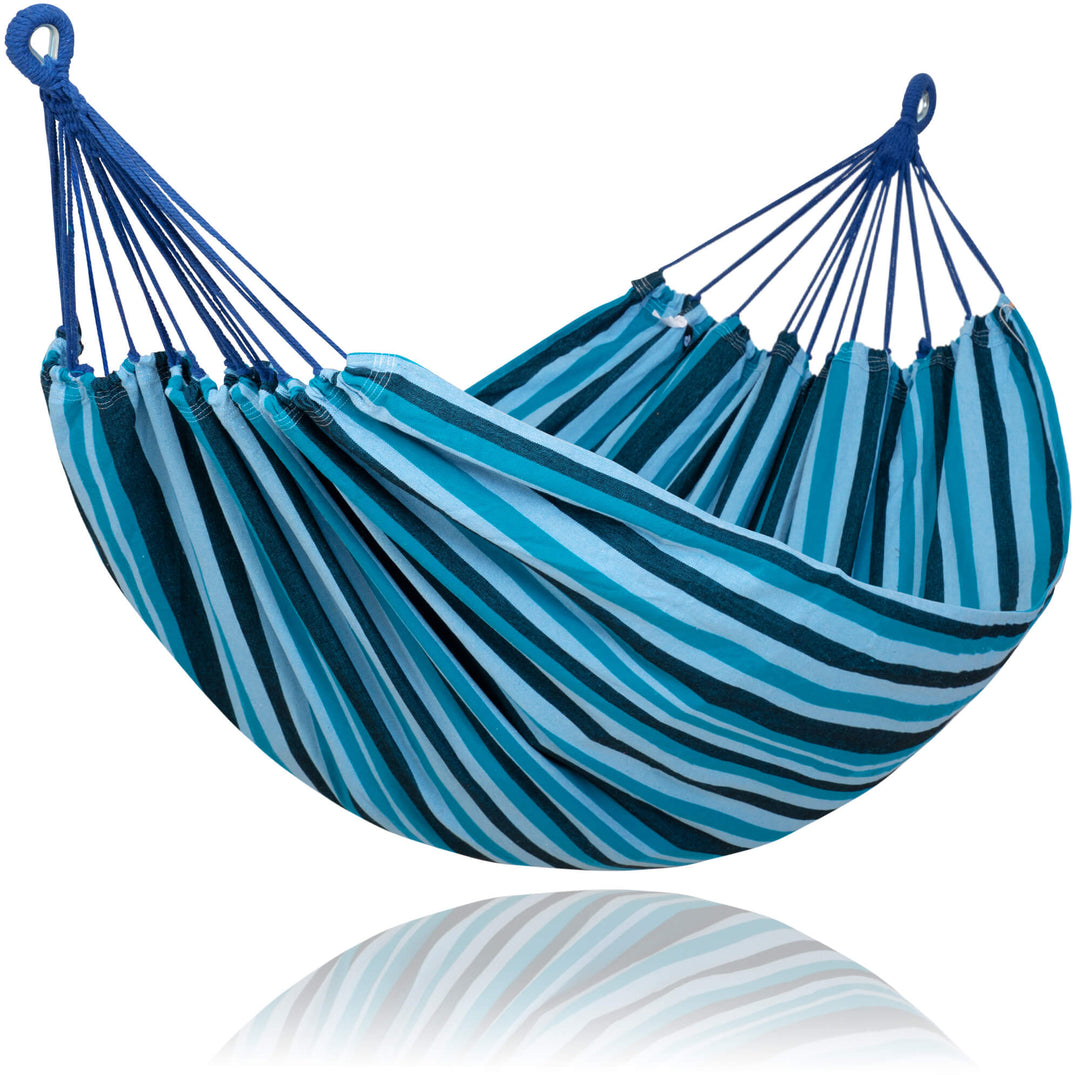 Camping Hammock for Outdoor#Color_light-blue-stripes