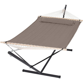 hammock with stand#color_brown