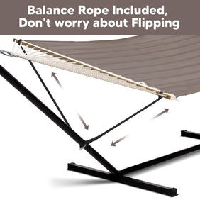 hammock with stand#color_brown