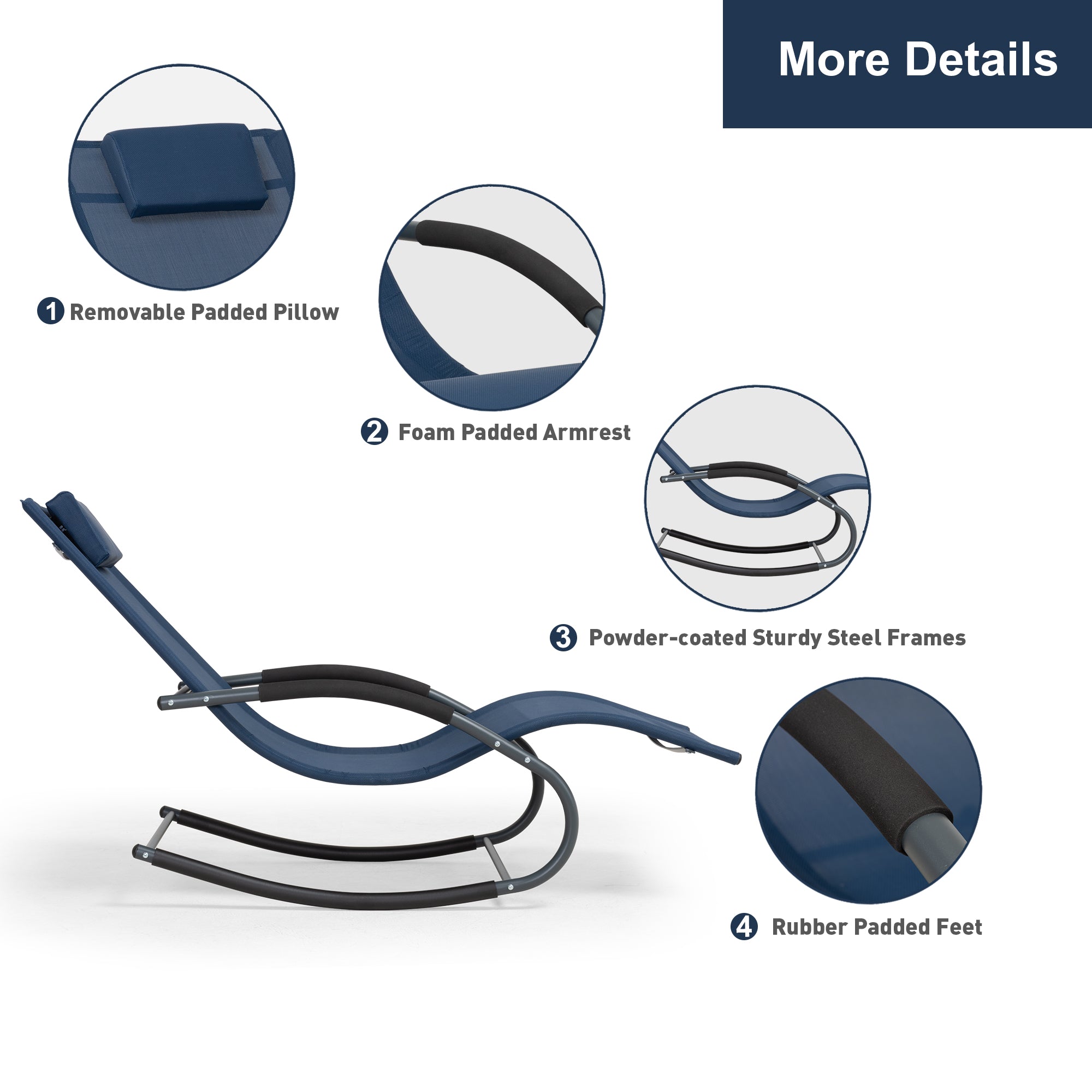 Outdoor Lounge Chair #color_navy-blue-1