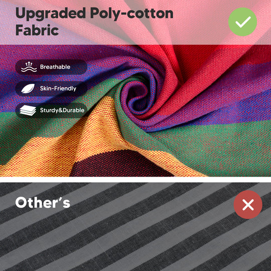 Camping Hammock for Outdoor#Color_red-stripes