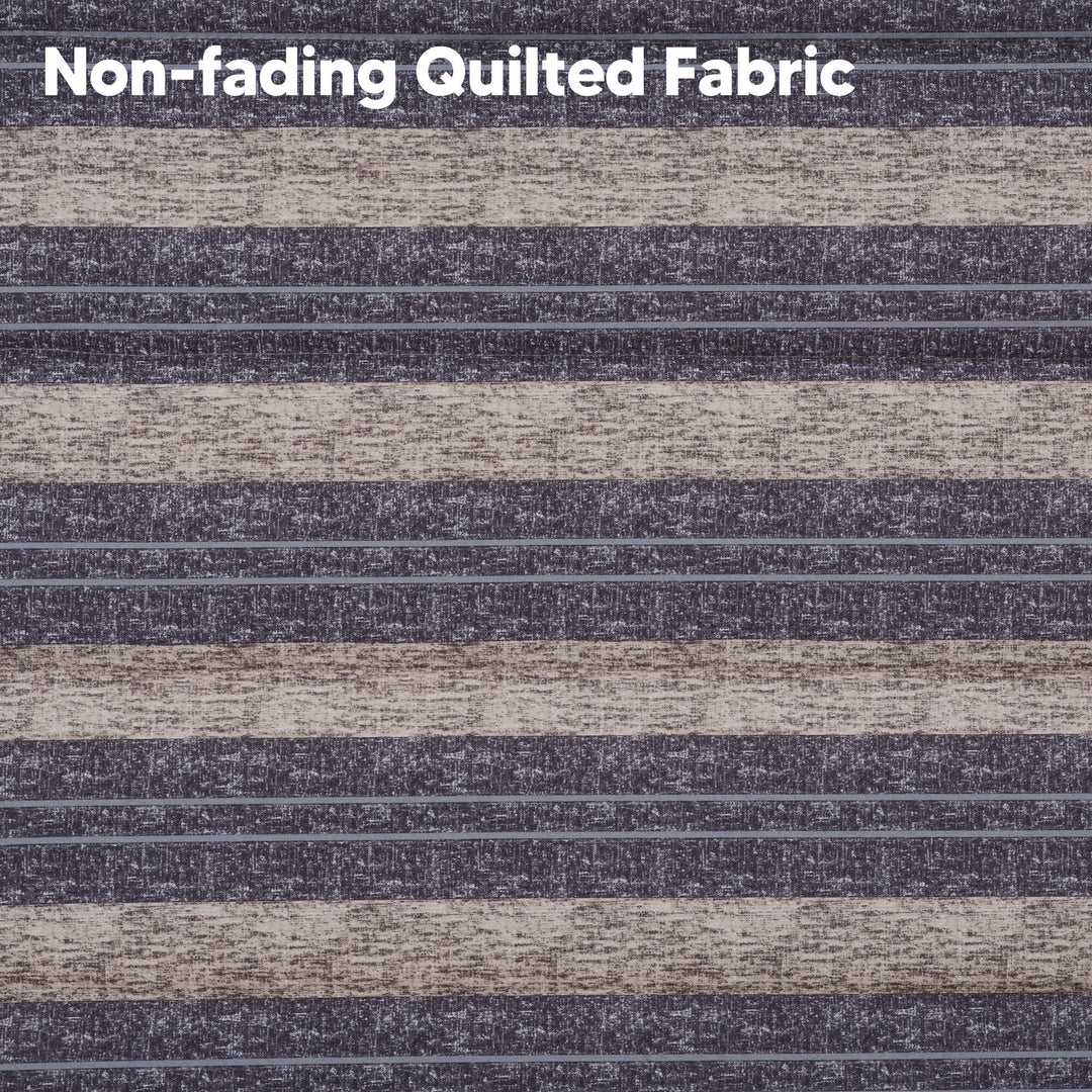 SUNCREAT Quilted Fabric Hammock#color_gray-stripes