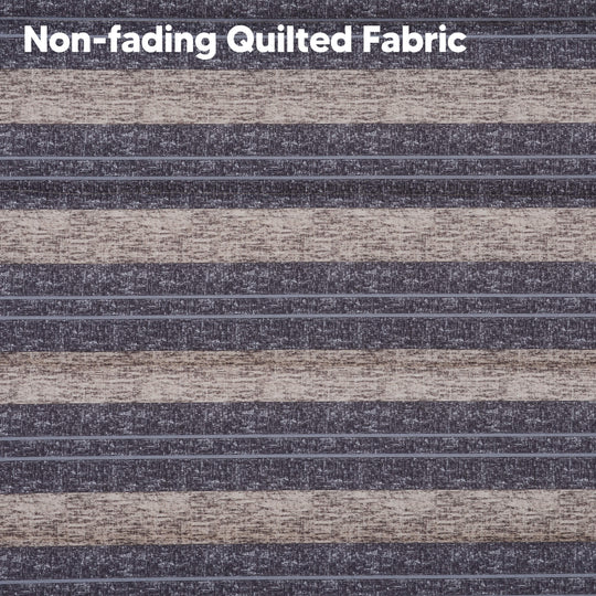 SUNCREAT Quilted Fabric Hammock#color_gray-stripes
