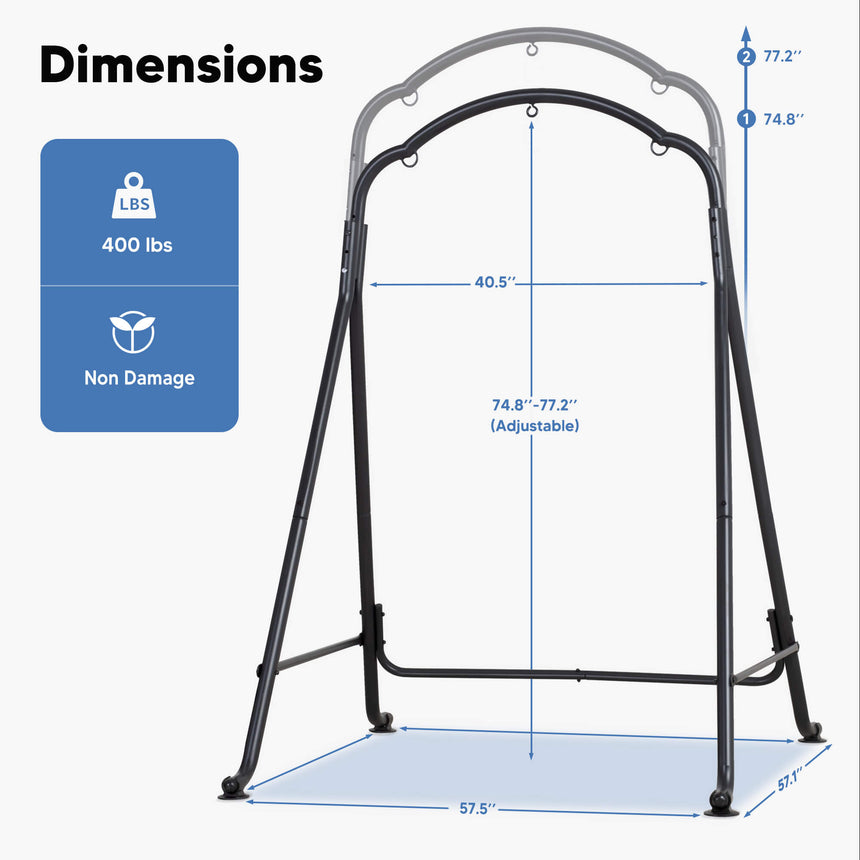hammock chair stand#color_black