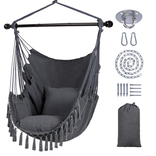 SUNCREAT Hammock Chair Gray#color_gray