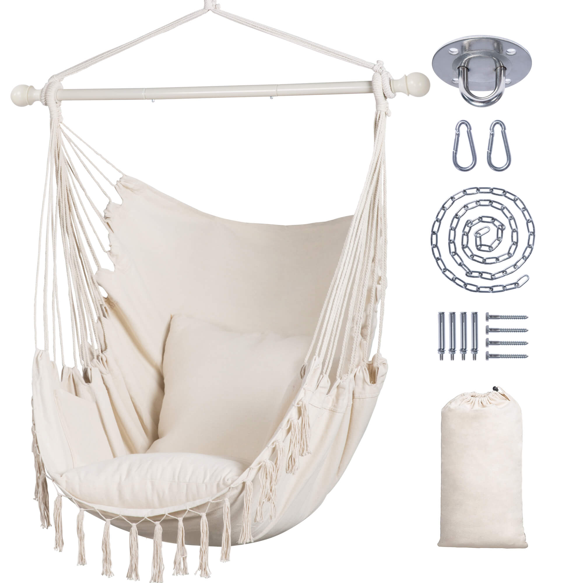SUNCREAT Hammock Chair White#color_white