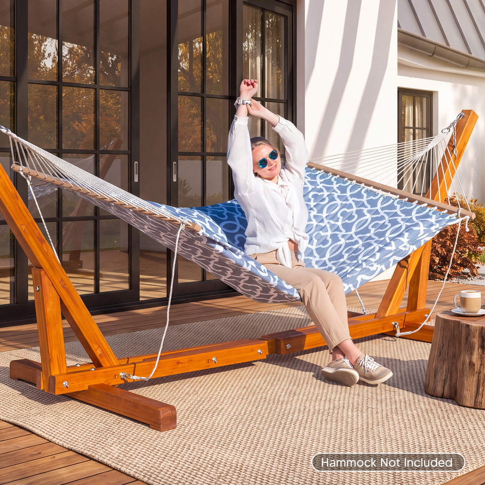 12-14 ft wooden hammock stand#size_12-14-ft