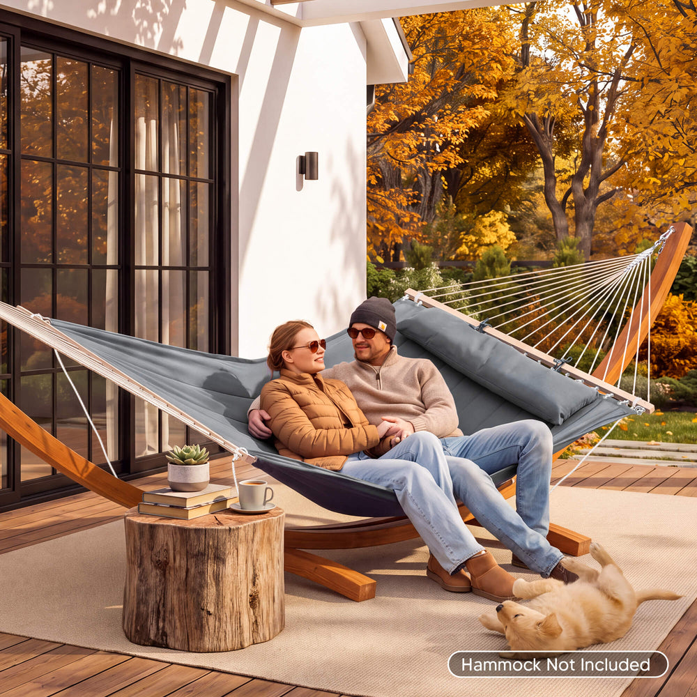SUNCREAT wooden hammock stand#material_wooden