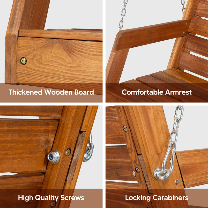 Wooden Swing and Stand#Size_4-ft-2-seats