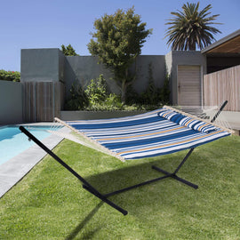 SUNCREAT-Double-Hammock-with-Stand-Blue-Yellow#color_blue-yellow