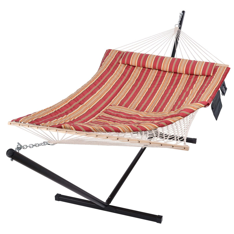 SUNCREAT-Cotton-Rope-Hammock-Red-Stripe#color_red-stripe