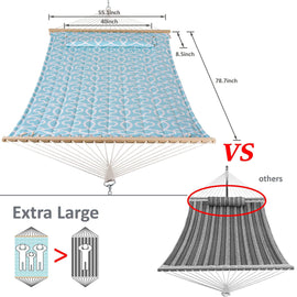 SUNCREAT-Double-Hammock-with-Stand-Green-Pattern#color_green