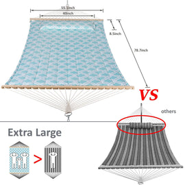 SUNCREAT-Double-Hammock-with-Stand-Green#color_green-pattern