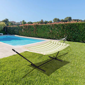 SUNCREAT-Cotton-Rope-Hammock-Green-Beige#color_green-beige