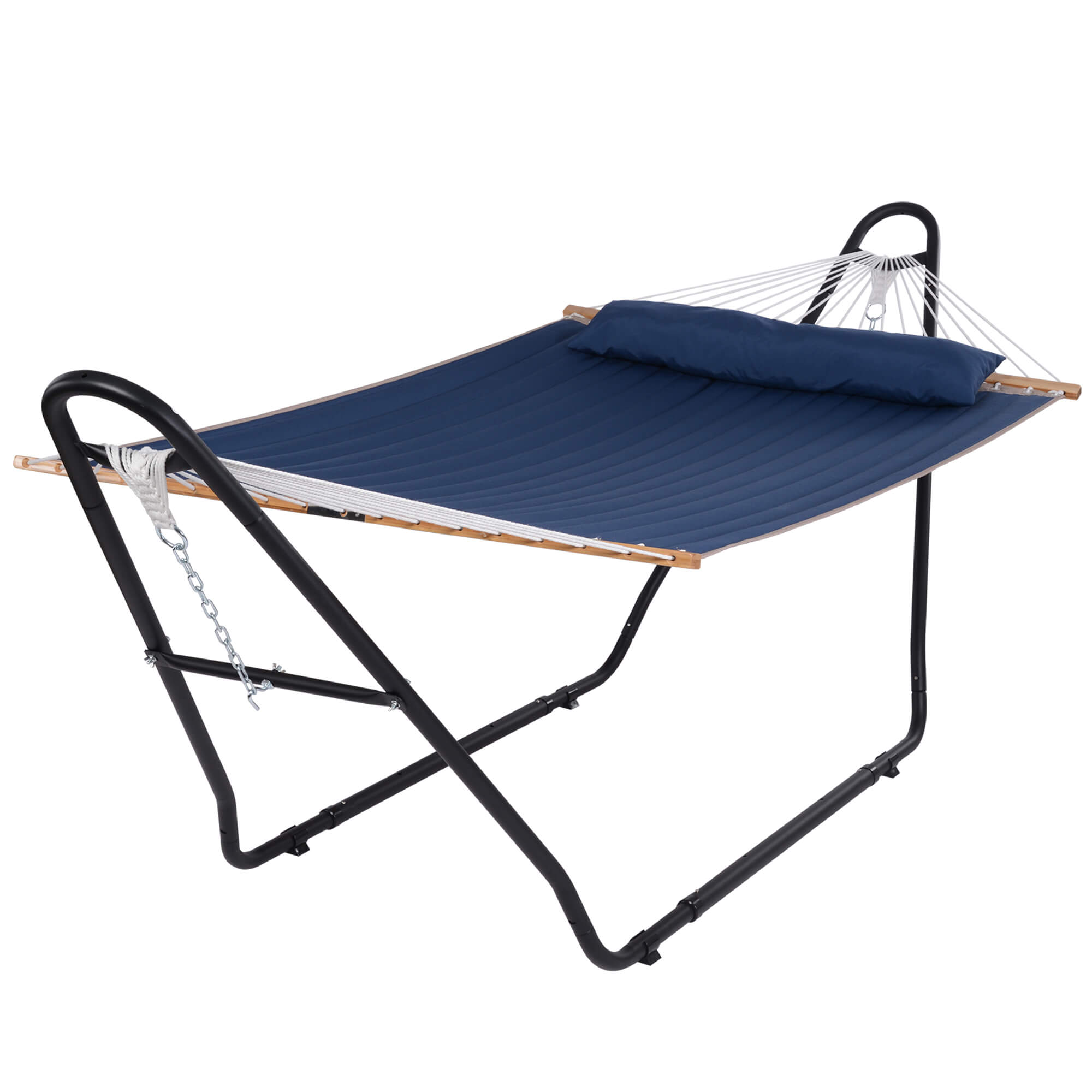 SUNCREAT-2-in-1 Portable-Double-Hammock-with-Stand-for-Outdoor-Blue#color_blue