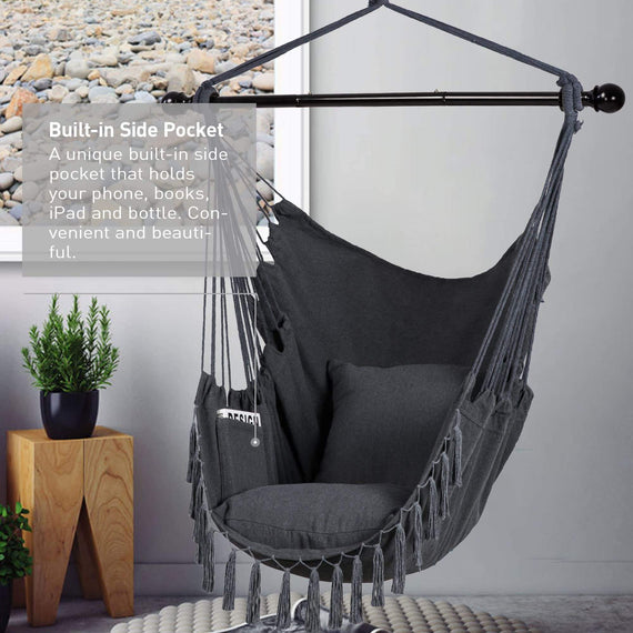 SUNCREAT Hammock Chair Gray#color_gray