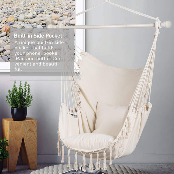 SUNCREAT Hammock Chair White#color_white