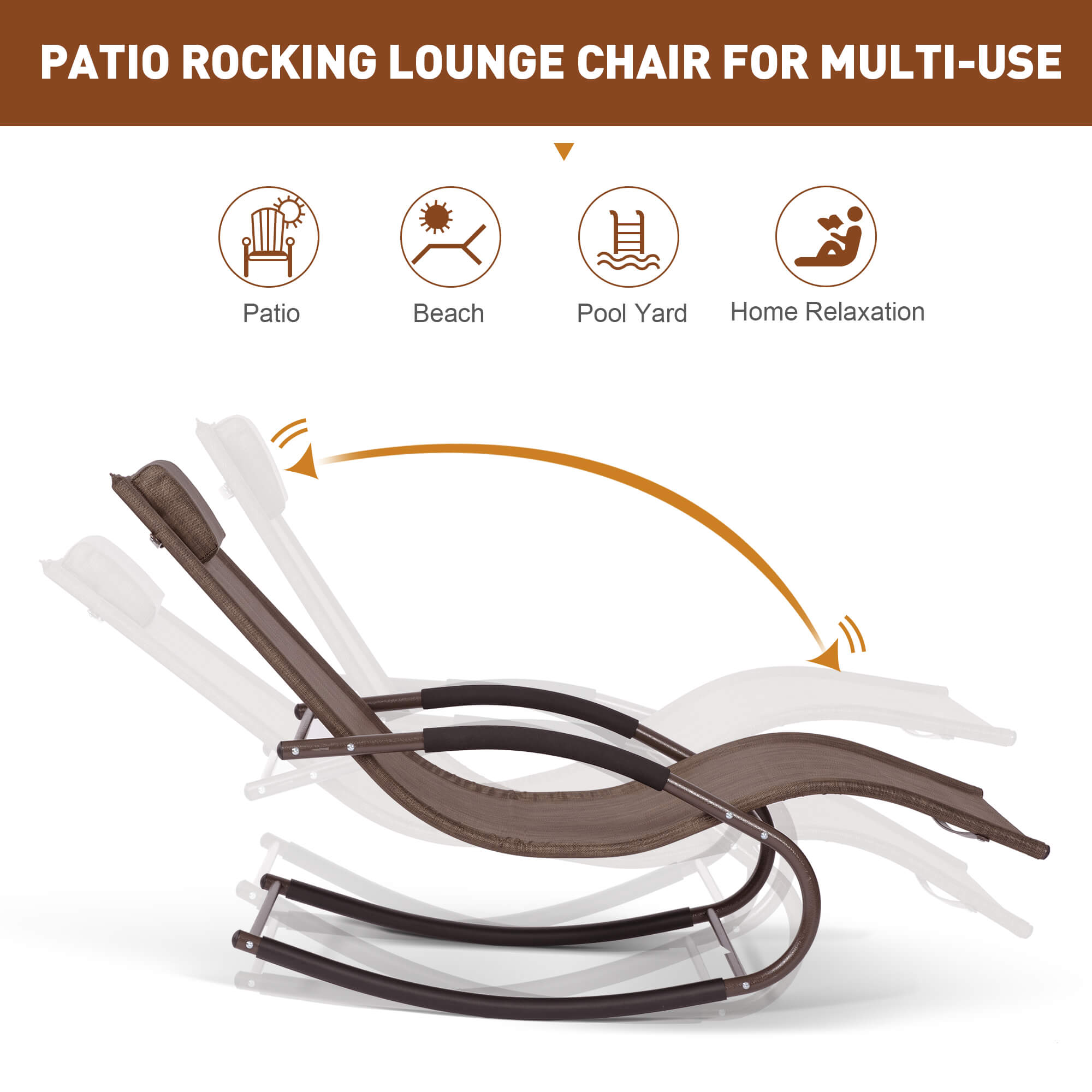 Outdoor Lounge Chair #color_brown-2