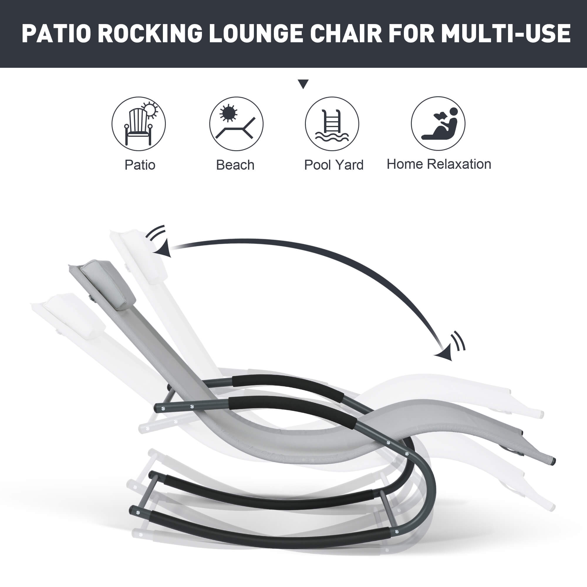 Outdoor Lounge Chair #color_light-gray-4