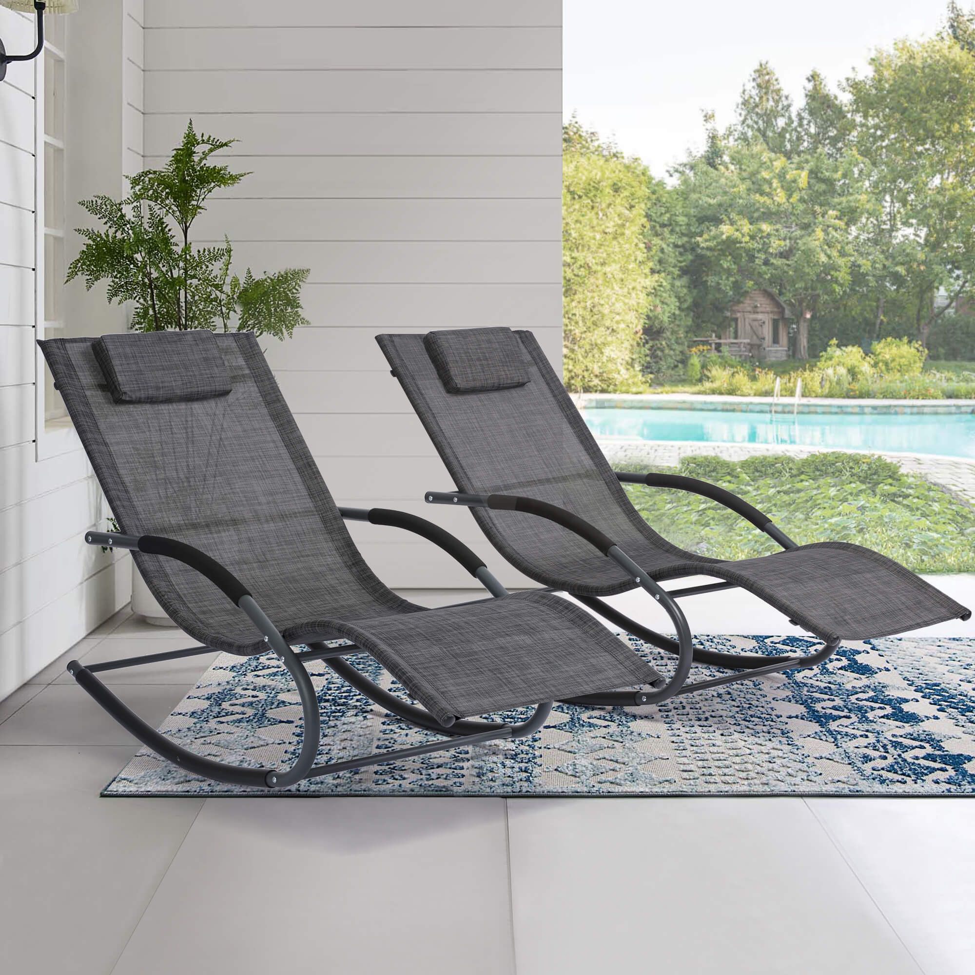 Outdoor Lounge Chair #color_dark-gray-2