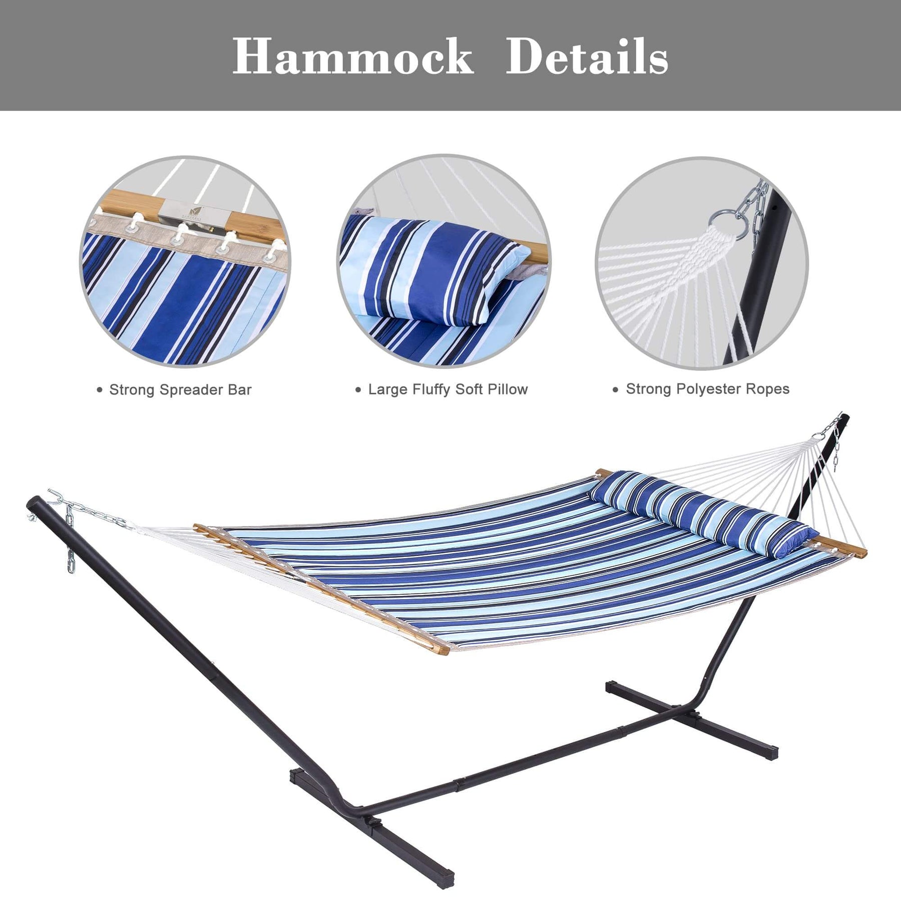 Stand alone hammock with sunshade Clearance