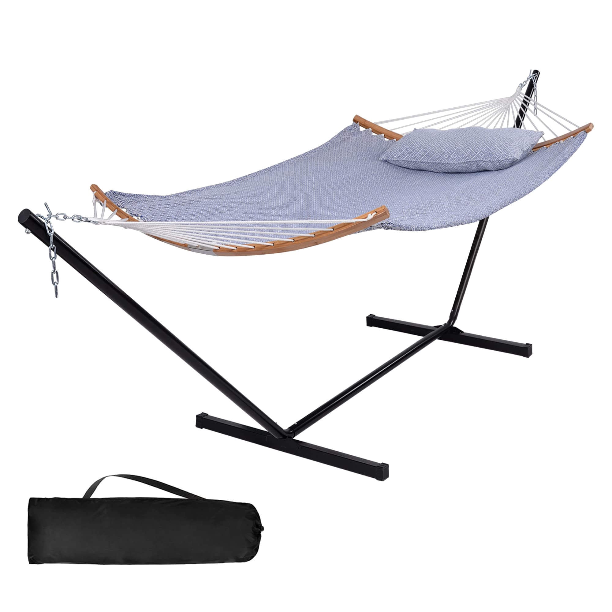 SUNCREAT-Outdoor-Double-Hammock-with-Stand-Blue-Pattern#color_blue-square