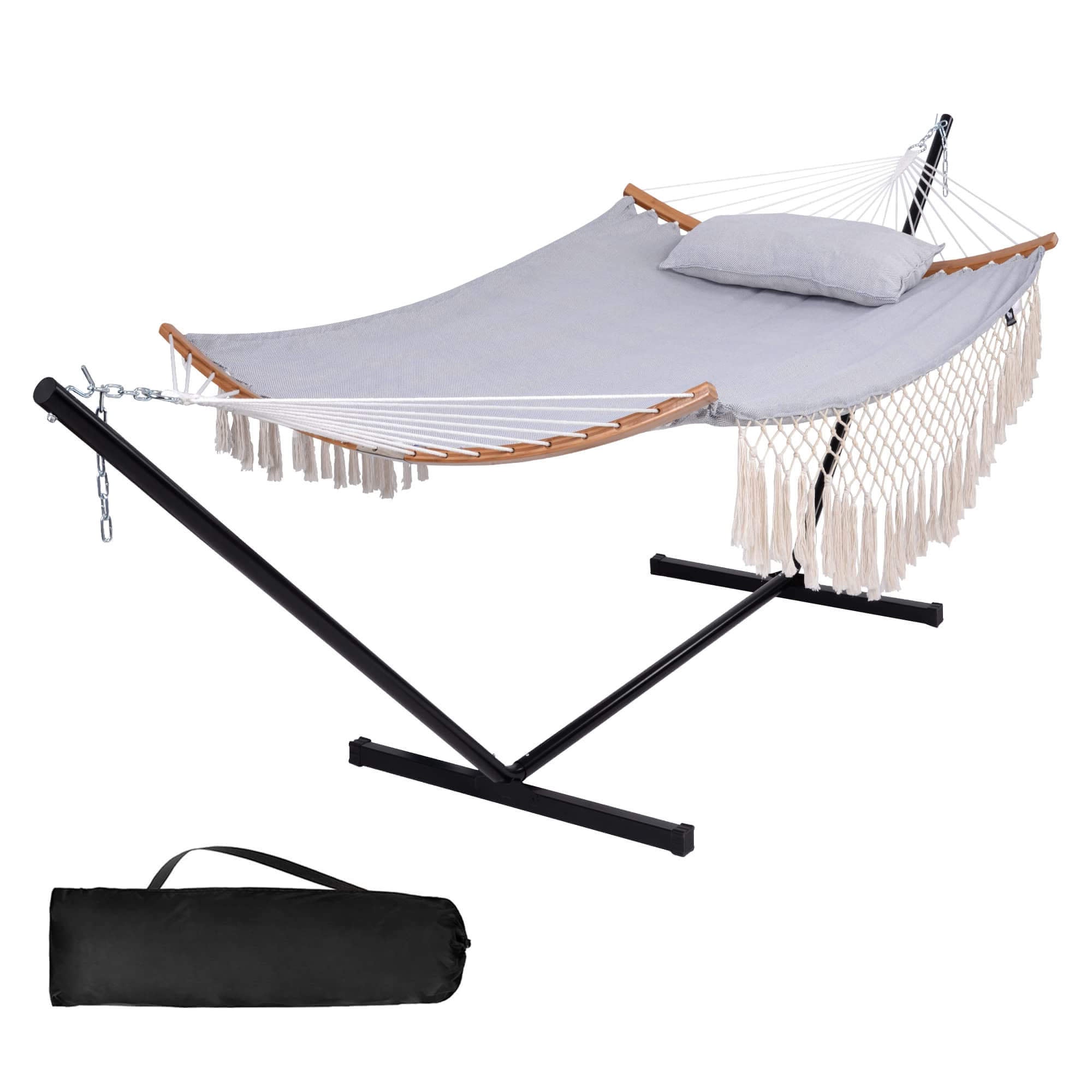 SUNCREAT-Outdoor-Double-Hammock-with-Stand-Blue-Pattern#color_blue-pattern