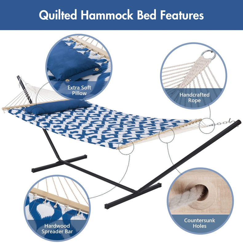 SUNCREAT-Double-Hammock-with-Stand#color_blue-white-drops