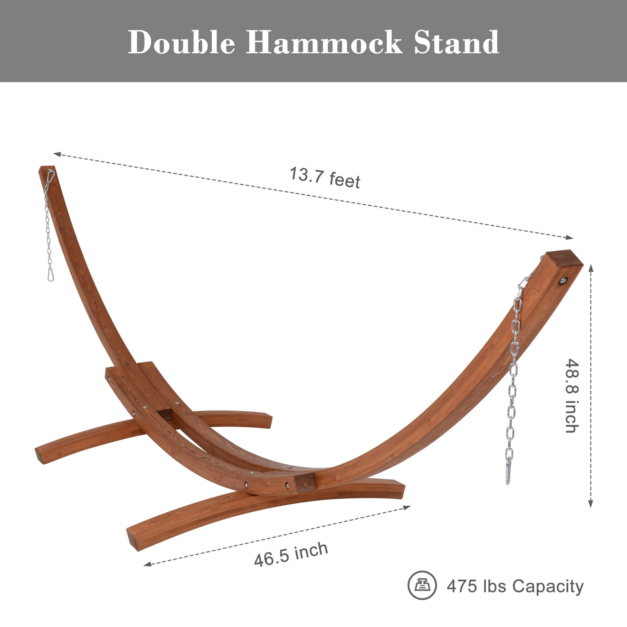 SUNCREAT wooden hammock stand#material_wooden